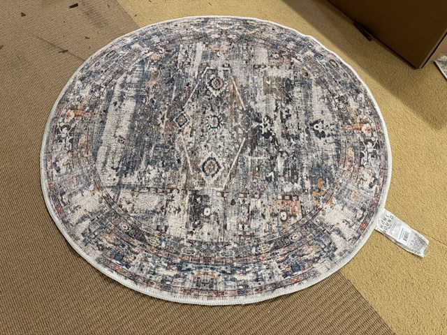 Karpet, rond, meerkleurig - afbeelding 2 van  4