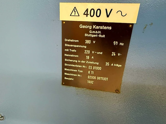 Karstens - 2021 retrofitted - k11 slijpmachine - slijp- en afbraammachine - afbeelding 13 van  17