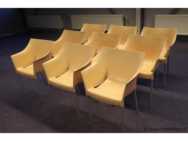 Kartell dr no design kantinestoelen - 9 stuks - afbeelding 1 van  7