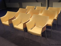 Kartell dr no design kantinestoelen - 9 stuks - afbeelding 1 van  7