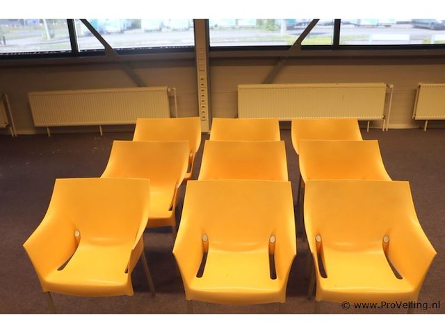 Kartell dr no design kantinestoelen - 9 stuks - afbeelding 2 van  7
