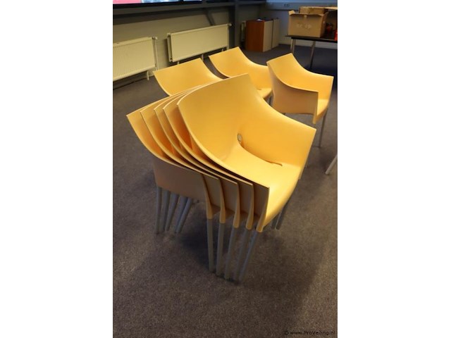 Kartell dr no design kantinestoelen - 9 stuks - afbeelding 7 van  7