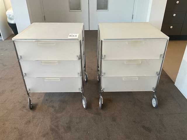 Kartell mobil ladekast (2x) - afbeelding 3 van  5
