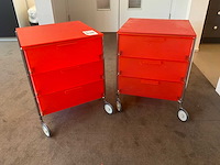 Kartell mobil ladekast (2x) - afbeelding 3 van  6