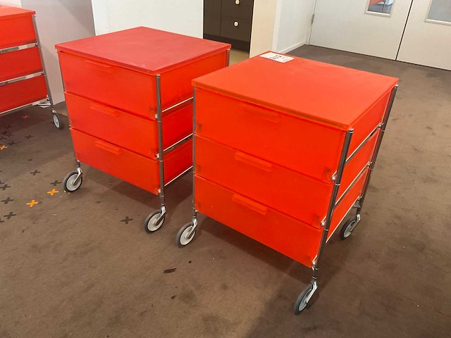 Kartell mobil ladekast (2x) - afbeelding 4 van  5