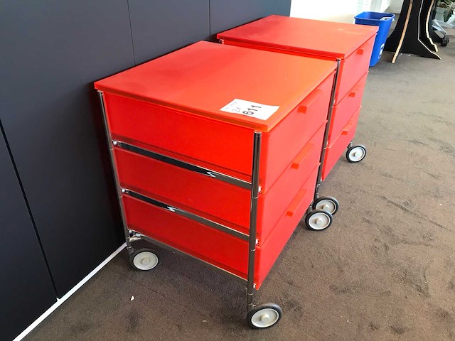 Kartell mobil ladekast (2x) - afbeelding 3 van  5