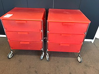 Kartell mobil ladekast (2x) - afbeelding 1 van  2