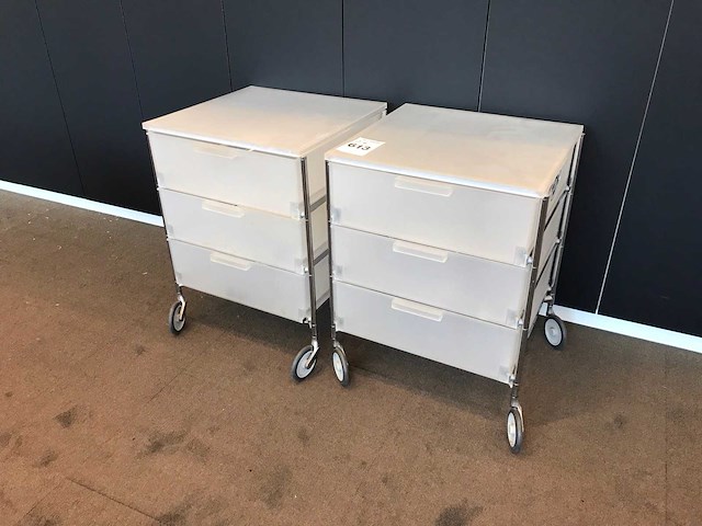 Kartell mobil ladekast (2x) - afbeelding 1 van  5