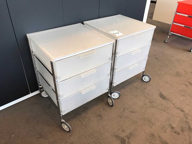 Kartell mobil ladekast (2x) - afbeelding 3 van  5