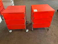 Kartell mobil ladekast (2x) - afbeelding 1 van  1