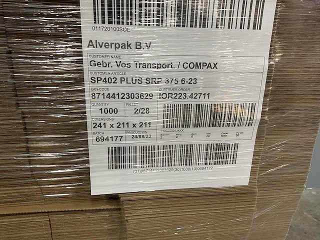 Kartonnen doos 241x211x211 mm (1000x) - afbeelding 5 van  5