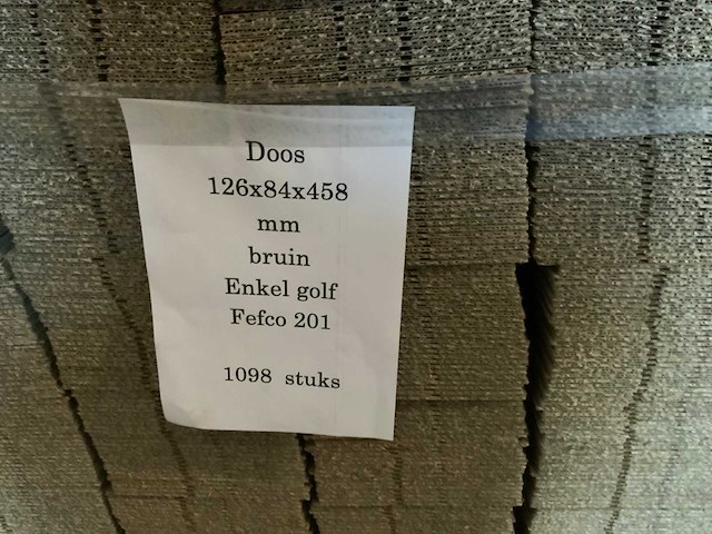 Kartonnen koker vouwdoos (3824x) - afbeelding 4 van  5