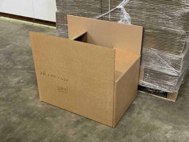 Kartonnen vouwdoos (210x) - afbeelding 1 van  3