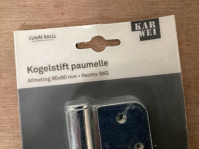 Karwei kogelstiftpaumelle 90x90mm (90x) - afbeelding 2 van  3