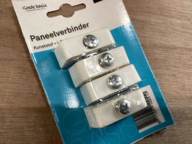 Karwei paneelverbinder, kunststof, 4 stuks (67x) - afbeelding 2 van  2