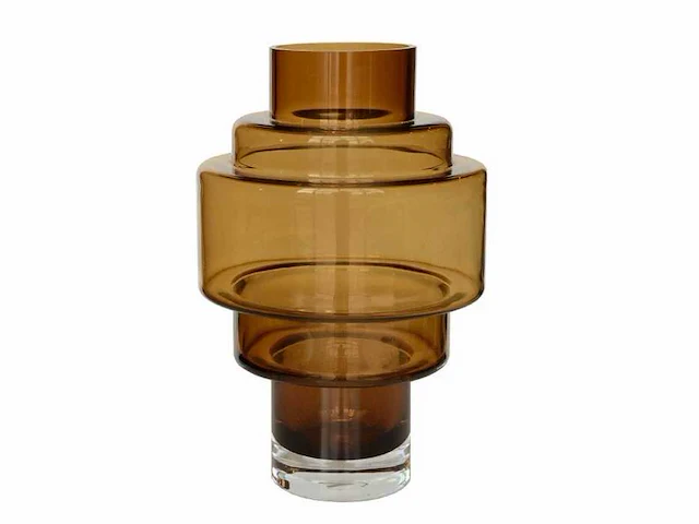 Kasai cognac vaas ø23xh35cm - afbeelding 1 van  4