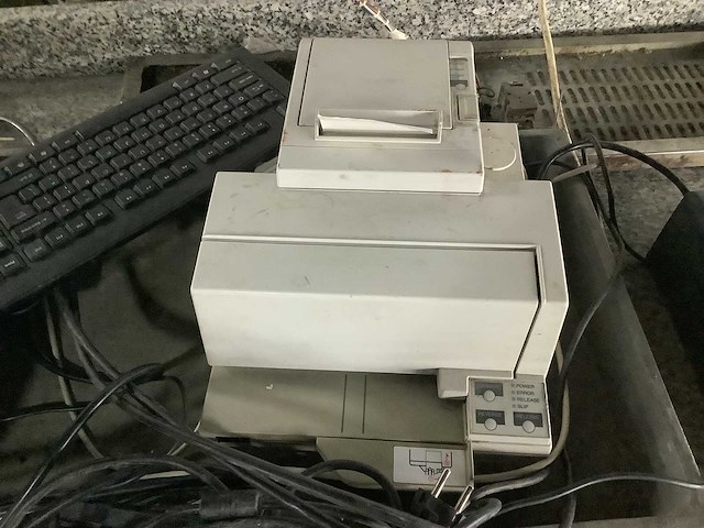 Kassa met bonnen printer - cash register - afbeelding 3 van  5