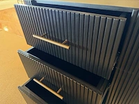 Kast 3 lades tower, zwart - afbeelding 5 van  8