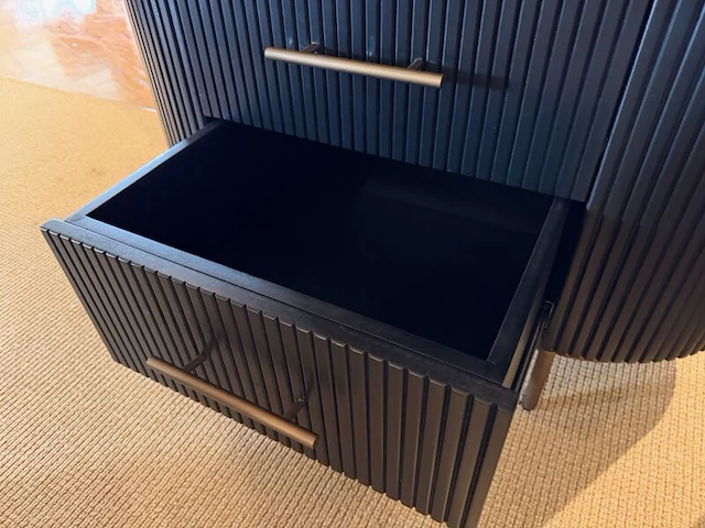 Kast 3 lades tower, zwart - afbeelding 6 van  8
