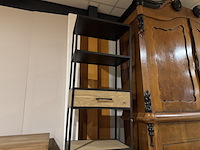 Kast, bruin + zwart - afbeelding 3 van  4