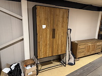 Kast, bruin + zwart - afbeelding 1 van  4