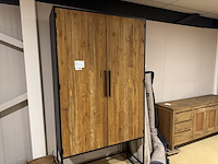 Kast, bruin + zwart - afbeelding 2 van  4