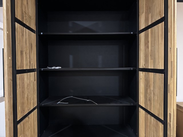 Kast, bruin + zwart - afbeelding 3 van  4