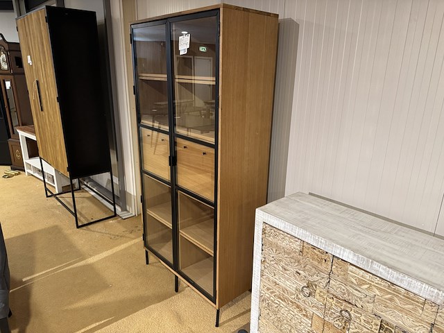 Kast, bruin + zwart - afbeelding 1 van  5