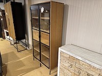 Kast, bruin + zwart - afbeelding 1 van  5