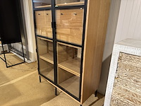 Kast, bruin + zwart - afbeelding 4 van  5