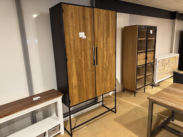 Kast, bruin + zwart - afbeelding 1 van  4