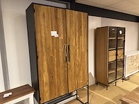 Kast, bruin + zwart - afbeelding 2 van  4