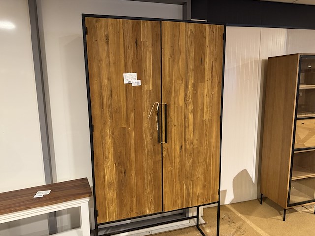 Kast, bruin + zwart - afbeelding 3 van  4