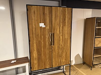 Kast, bruin + zwart - afbeelding 3 van  4