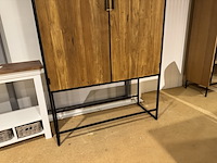 Kast, bruin + zwart - afbeelding 4 van  4