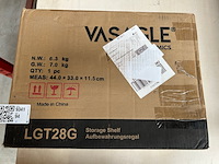 Kast glas 4-laags, vasagle, lgt28g - afbeelding 2 van  3