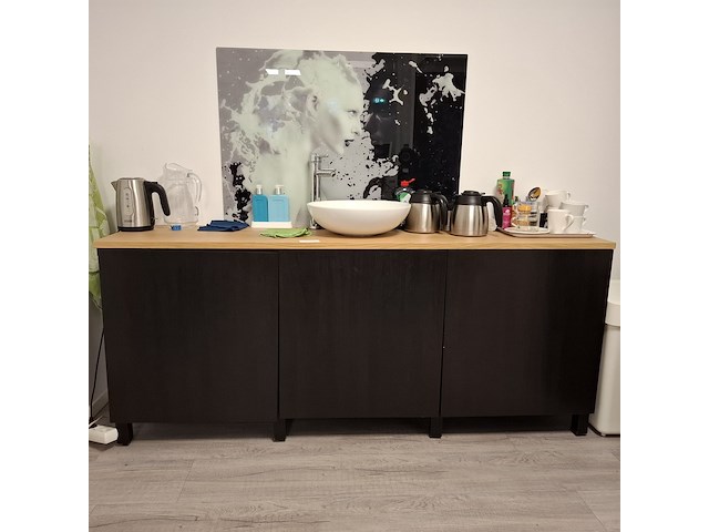 Kast v.v. waskom en mengkraan, 3-deurs - afbeelding 1 van  15