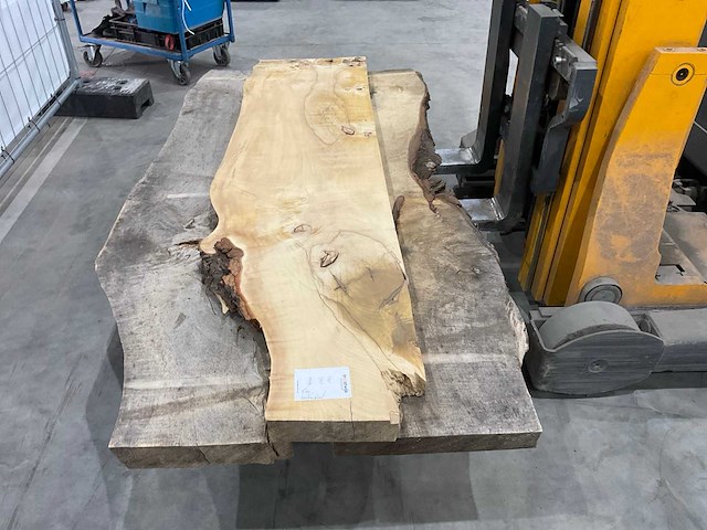 Kastanje hout planken (3x) - afbeelding 2 van  6