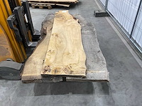 Kastanje hout planken (3x) - afbeelding 3 van  6