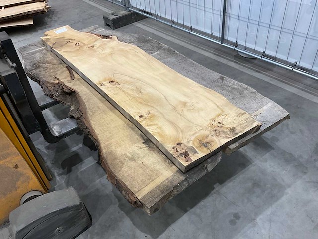 Kastanje hout planken (3x) - afbeelding 4 van  6