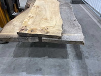 Kastanje hout planken (3x) - afbeelding 5 van  6
