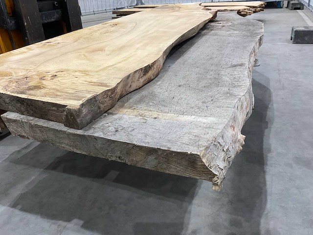 Kastanje hout planken (3x) - afbeelding 6 van  6
