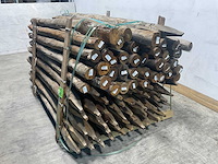 Kastanje paal rond 180x8-10 cm (50x) - afbeelding 2 van  4