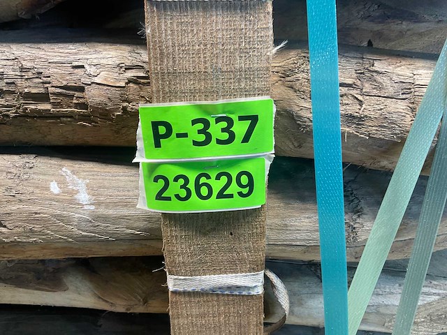 Kastanje paal rond 180x8-10 cm (50x) - afbeelding 7 van  7