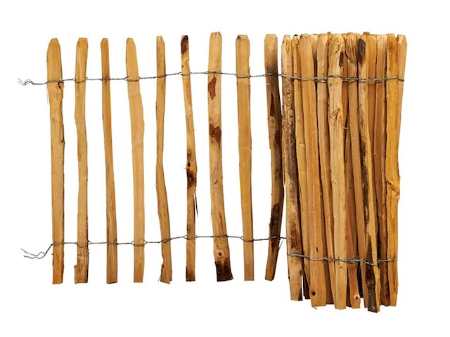 Kastanjehouten hekwerk 460x122 cm (5x) - afbeelding 1 van  11