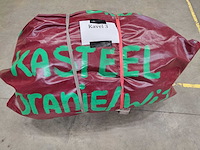 Kasteel oranje/wit springkussen - afbeelding 3 van  5