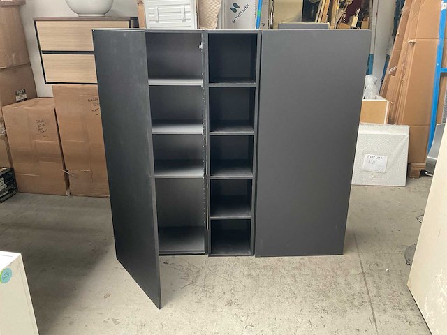 Kastenwand mat zwart - afbeelding 1 van  4