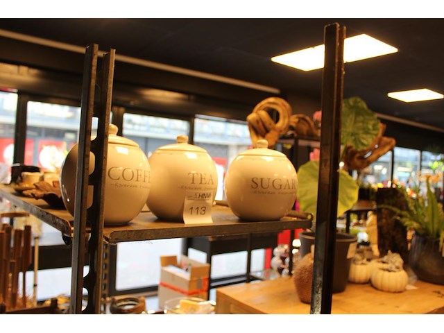 Kastset riverdale koffie, thee en suiker. - afbeelding 2 van  2