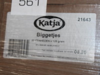 Katja biggetjes op pallet. 90 dozen a 22 zakjes. tht 8-25. - afbeelding 2 van  2