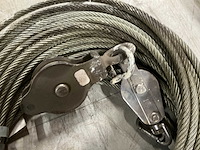 Katrol met staalkabel - afbeelding 4 van  4